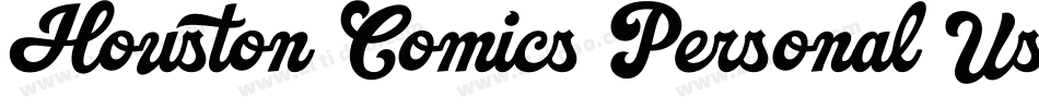 Houston Comics Personal Use字体转换